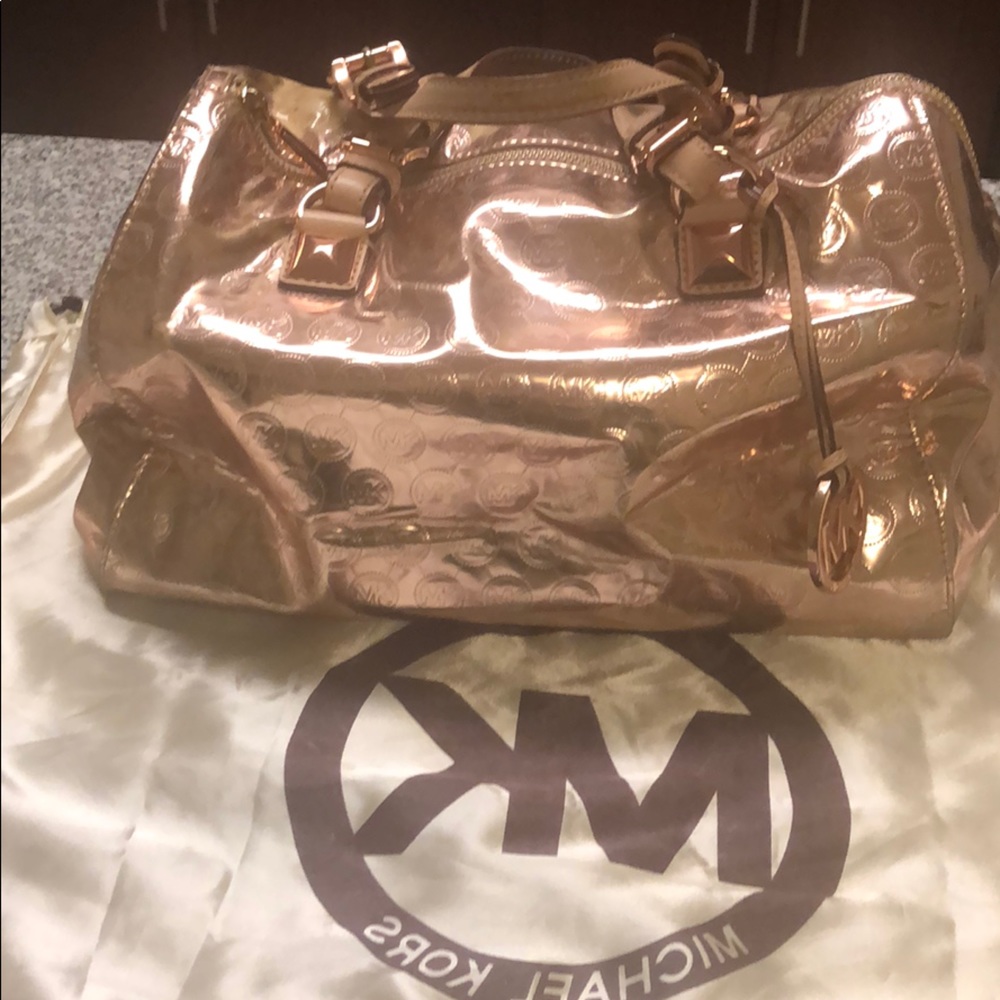 Michael Kors Gold Monogram bag